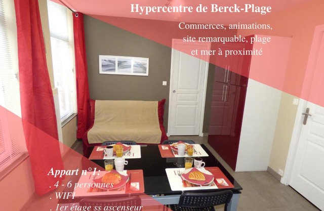 Appart 4-6 pers Berck-Plage Hyper-centre