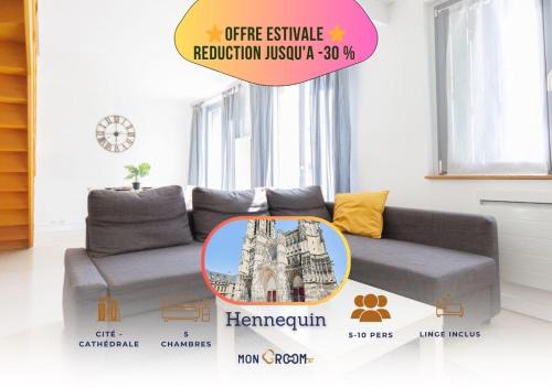 Appartement complet équipé Idéal groupe PRO/famille * 10 pers * 5 chb * Mon Groom