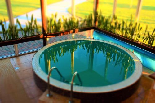 Atostogų namas su baseinu, jacuzzi ir pirtimi