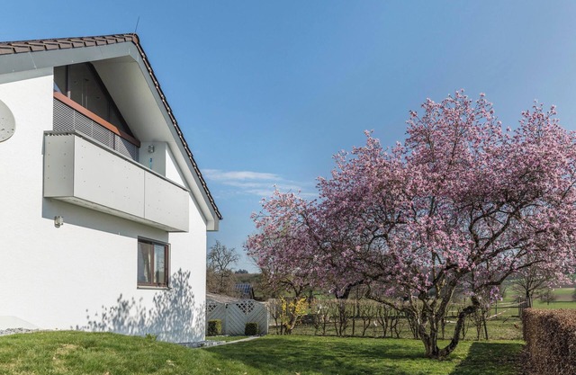 Attic Holiday Apartment “Haus Hasenweide” close to Lake Constance with Balcony