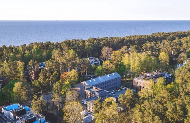 Beach and forest from apartment in Dzintaru avenue