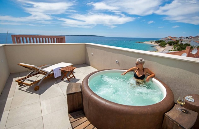 Beach front villa Katja