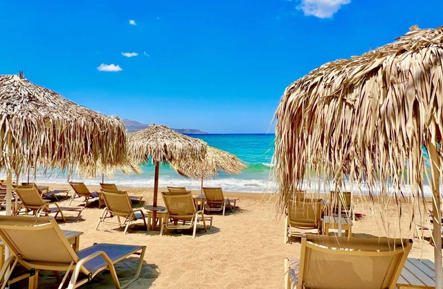 Beach Villa Evgenia with private pool