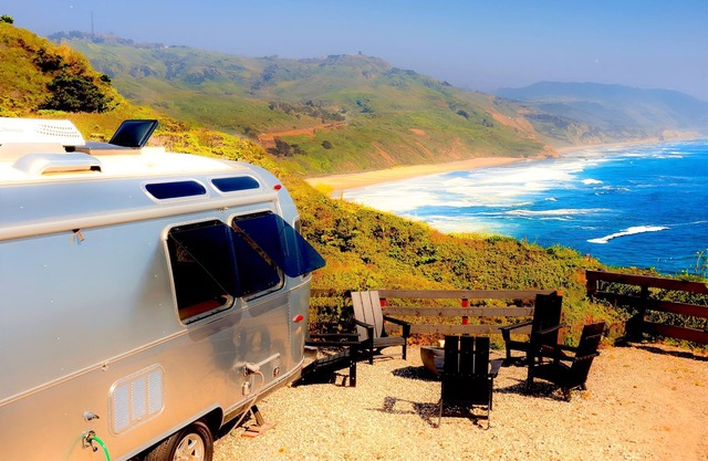 Beachfront California Coast Airstream