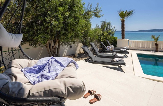 Beachfront Villa Ines with Pool