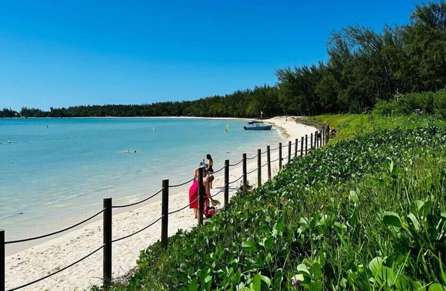 Beachfront villa just steps away from the golf course.