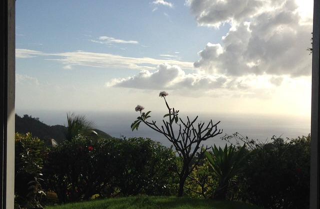 beautiful Creole villa view mountain and sea