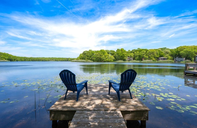 Beautiful renovated house with views located across the from Big Fresh Pond