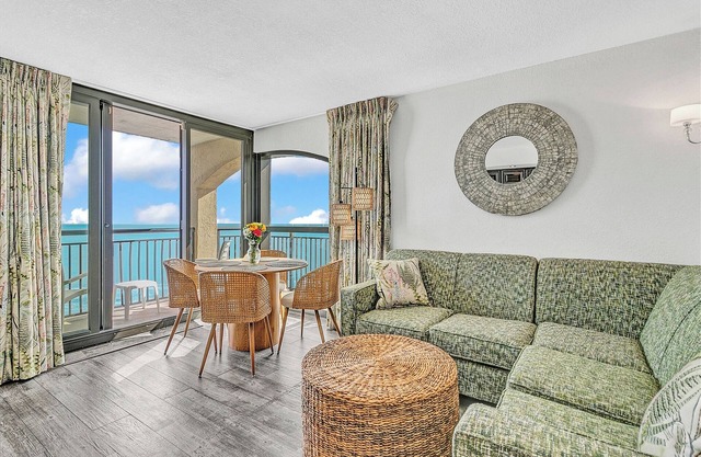 Best view at Beach Cove- Tropical oceanfront corner condo with double balcony!