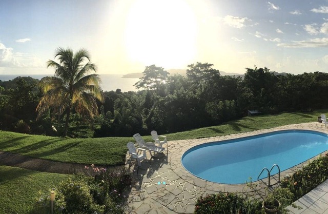 between the sea and the Caribbean sun garden