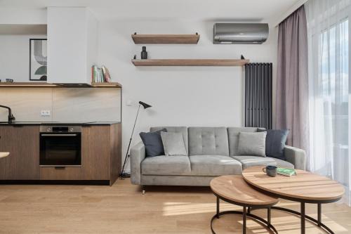 Białowieska 69 - Ekskluzywny apartament w Porcie Popowice z parkingiem i balkonem - Fair Rentals