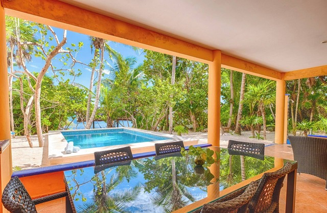Bright and airy beachfront villa located in Soliman Bay with a New Pool