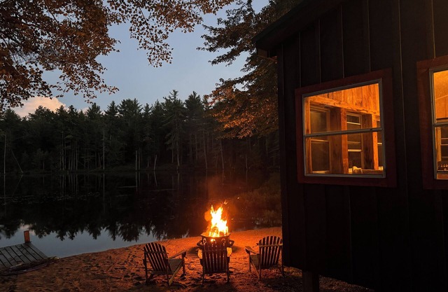 Cabin on a private lake + RV hookup. Surrounded by trails, lakes, and wildlifen