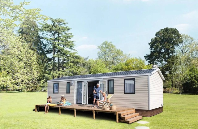 Campsite LE PANORAMIC * - MOBILE HOME NIRVANA QUATTRO 4 bedrooms 40m2 with semi covered terrace 8 people