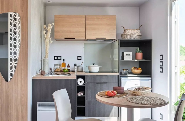 Campsite La Forêt Stella-Plage * - Duo Zen Cottage – 1 bedroom, 18 m2 of serenity for 1 to 2 people in Stella-Plage 2 people