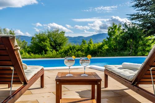 Casa di Oliva-house with heated pool & jacuzzi in Trilj, Croatia