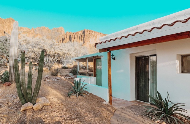 Casita at base of the Superstition Mountains. Unbelievable hiking and views.