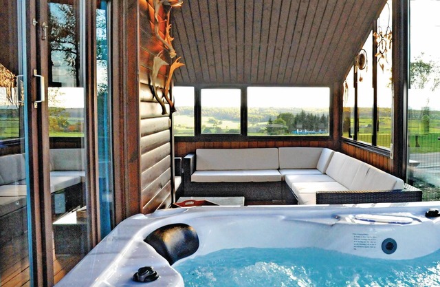 Chalet La Branche in Somme-Leuze is located near Durbuy at the foothills of the Ardennes.