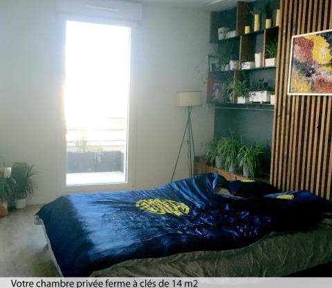 Chambre privée dans un roof-top unique vue 360°