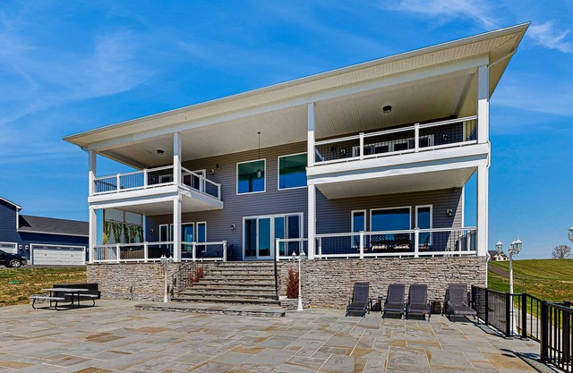 Charming dog-friendly lakefront villa with private dock, firepit, stunning views