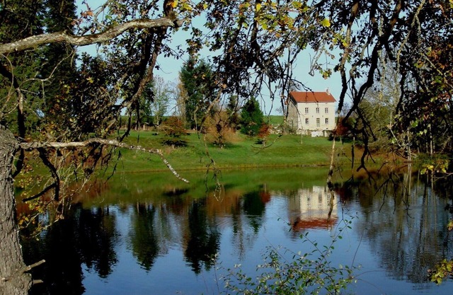 Charming gite, 4 stars, Peyrat La Nonière on a land with castle, lake, fishing
