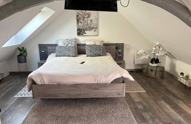 Charming stone house on the waterfront in a small family village