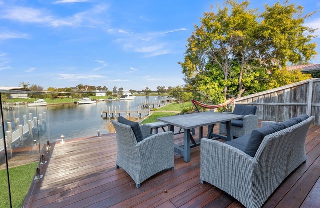 Clipper Cove: Step onto the spacious deck and drink in the views of the water