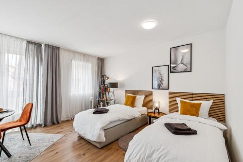 Comfort Family & Business Apartment in Neunkirchen - 2 SZ - Self-Check-in - WLAN 250 Mb - Parkplatz - Balkon - Badewanne - bis zu 5 Pers