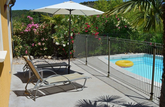 Comfortable villa with private swimming pool and close to the Ardèche River