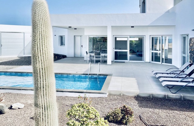 Contemporary style villa with heated pool