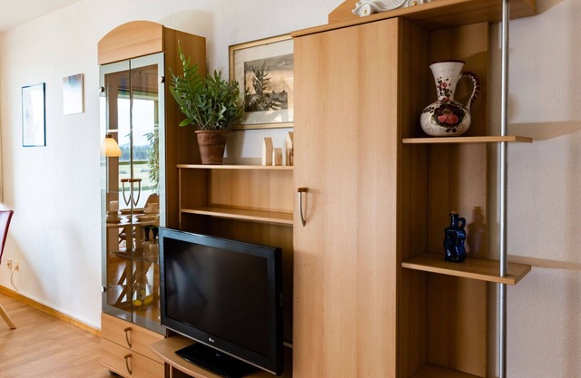 Cosy apartment for 3 people with pool, WIFI, TV, balcony, pets allowed and parking