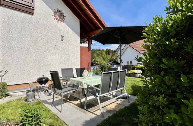 Cosy apartment for 6 people with WIFI, TV, patio, panoramic view and parking