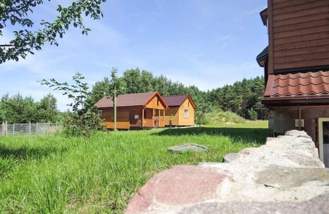 Cottage by the lake in Wiselka near the sea