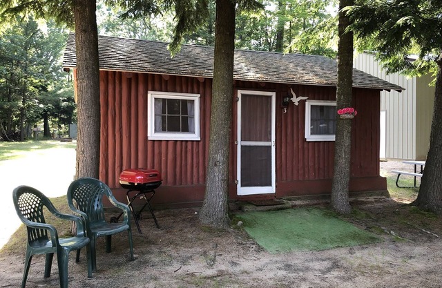 Cozy "Beach" Cabin in the woods with Pentwater Lake frontage and access