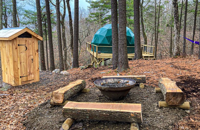 Cozy Geo-Dome with AC on Private Wilderness Reserve in the Gunks