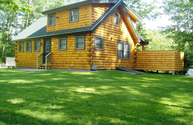 Custom Log Cabin on Wild Ammonoosuc River