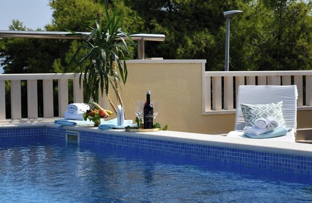 Dalmatian villa with pool and breathtaking sea views