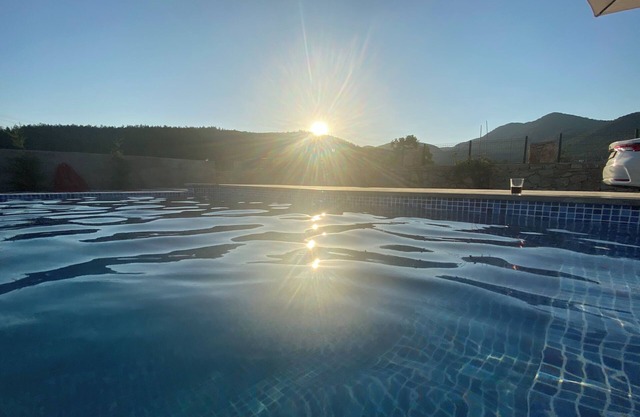 Detached villa with large garden and pool