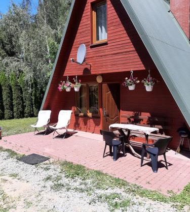 Domki nad potokiem w Baligrodzie