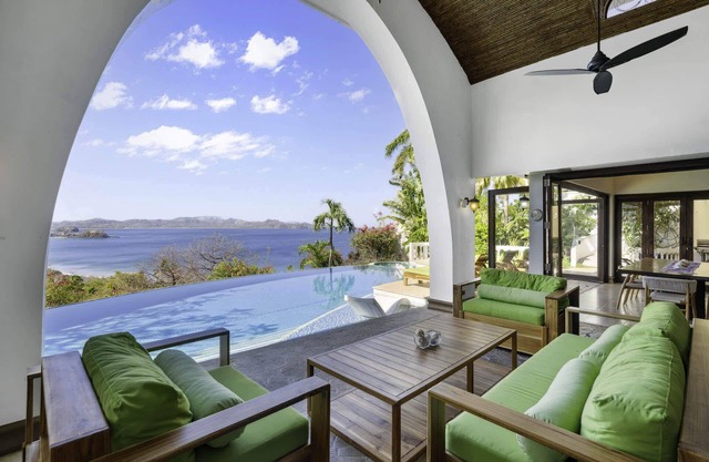 Dreamy Spanish-Style Villa with Sweeping Ocean Views, Elegant Nautical Design &