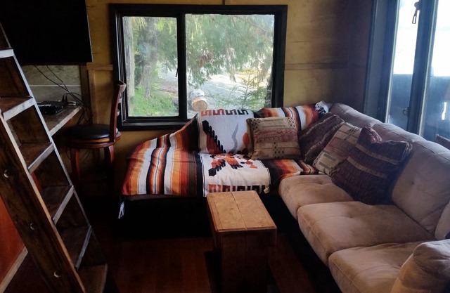 Drifterscove has 2 cabins for rent just down the channel from Bella bella.