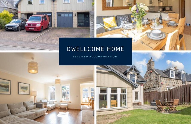 Dwellcome Home Ltd 5 Double Bedroom 3 Bathroom House Free Driveway Parking, 637 Mbps WIFI, Ideal for Long Term Contractor, etc Stays, Regular Housekeeping Option - See Our Site for Assurance