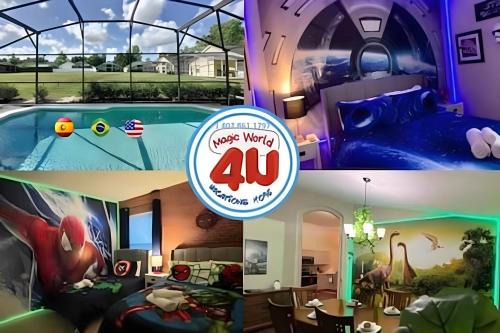 Eco 4 Bdr Thematic & Saltwater Pool Game Room