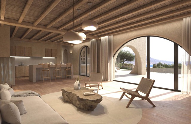 Eco Sanctuary: 3-Bed Villa, Garden Teracce, Infinity Pool, Aegean Sea View