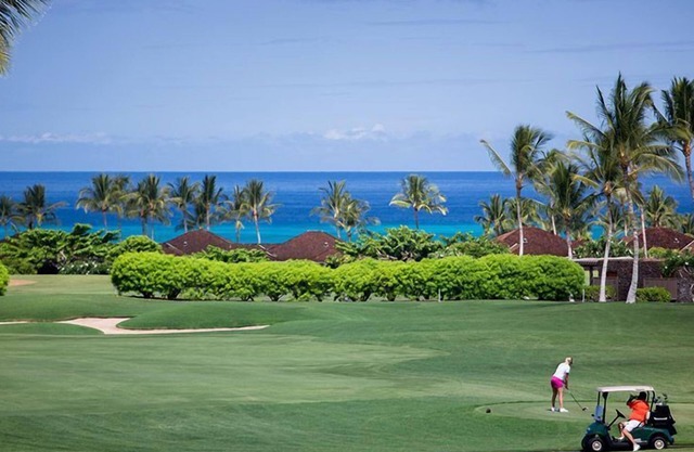 Fairway Villa 120A: Charming w/Shared Pool, AC, Golf Cart & Lanai Ocean Views