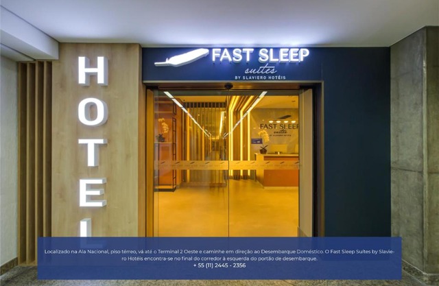 Fast Sleep Suites by Slaviero Hoteis - Hotel dentro do Aeroporto de Guarulhos - Terminal 2 - desembarque oeste