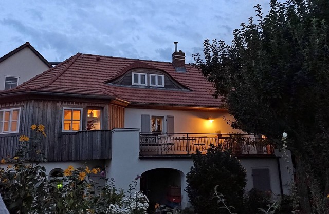 Ferienwohnung Alte Post mit Terrasse, Kamin und Gartenblick
