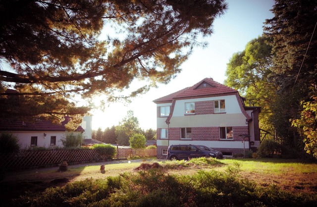 Ferienwohnung Rosstrappe mit Panoramablick, Sauna und Garten