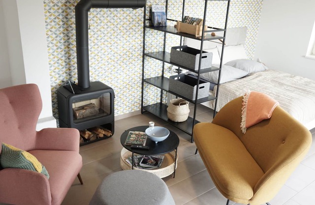 FeWo Emma - Vacation in Pillnitz with a fireplace and a view