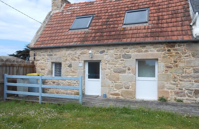 Fisherman's cottage nestled in the rocks of Trégastel, Pink Granite Coast